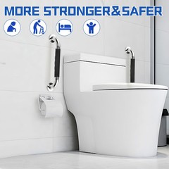 2PCS Stainless Steel Grab Bar Bathroom Safety Handicap Shower Tub Handle Support