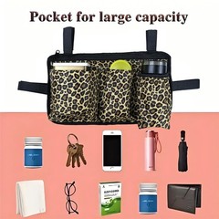 Walker Bag, Multi Pockets Folding Walker Basket Tote Bag with Cup Holder, Han