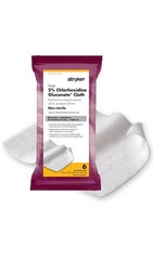 Stryker Sage 6 Cloths X 5 Packs 2% Chlorhexidine Gluconate Pre-op Prep Wipes NEW
