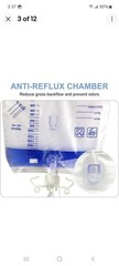5 Pack Urinary Drainage Bag with Anti-Reflux Chamber,2000mL Urine Bags with 48″