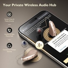 Audien PRO ION 2 BTE Bluetooth Hearing Device FS Music/Phone/App/OTC Rec Device)