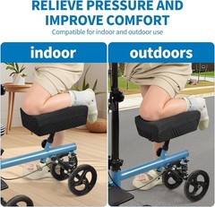 Knee Scooter Pad Cover Cushion with Removable Cover Fits Most Knee Walker Pad