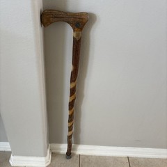 Brazos Walking Stick 37 Inch Height Made From Solid Sassafras Wood