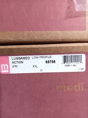Compression Back Brace – Medi Lumbamed Action -Low- Adjustable Back Support -NIB