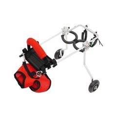 2-Wheel Adjustable Cat Wheelchair Lightweight For Back Legs Disabled Injured Pet