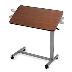 Bed Table, Height Adjustable & Tilting Overbed Table, Hospital Bedside Table,…