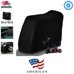 Mobility Scooter Storage Cover, 420D Scooter Cover with Windproof Buckles Wat…