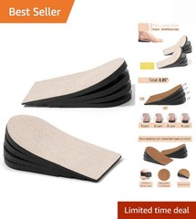 Dr. JK Adjustable Heel Lifts – 4 Layers, Large Size, Pain Relief for Uneven Legs