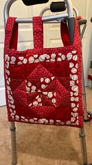 Quilted Handmade Baseball Walker Organizer Cotton Fabric 16” w/7 pockets WO-134