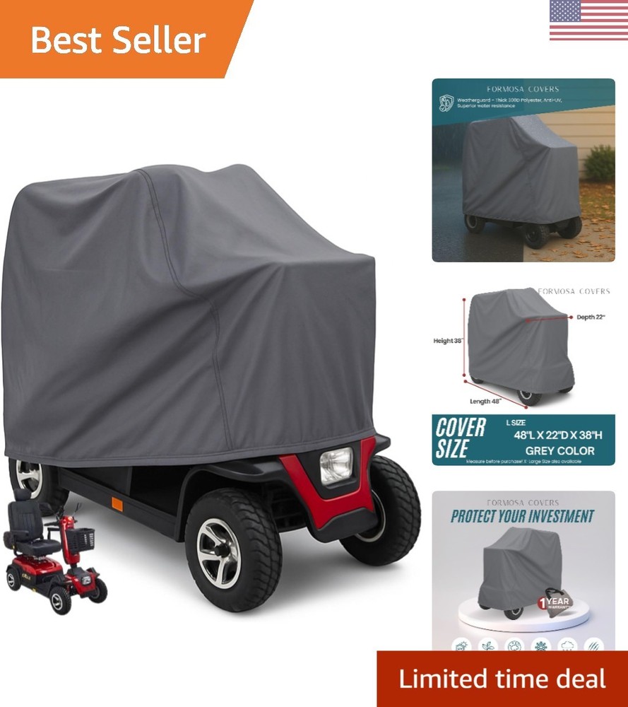 Universal Fit Scooter Cover – Heavy-Duty Indoor/Outdoor Protection 48″ x 38″