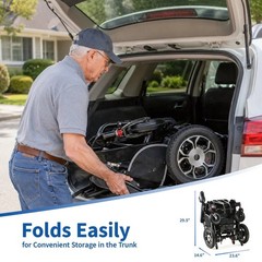 Electric Wheelchair Folding Foldable Heavy Duty Power Wheelchair Free Shipping