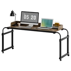 Overbed Table with 360° Wheels Over Bed Table King Queen Laptop Computer Desk