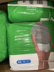 Amazon Basics Men’s Protective Underwear XXL Maximum Absorbency X 14 Pcs
