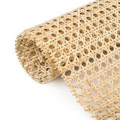 24″ x 3.3′ Cane Rattan Webbing Roll – Natural Pre-Woven Mesh for Furniture Canin
