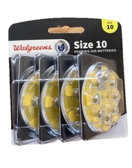 Walgreens Value Pack Size 10 Hearing Aid Batteries 32 Pack NEW*FREE SHIP (Have 3