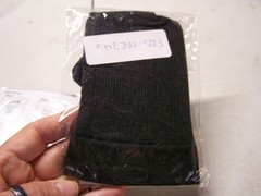 2 Packages Foot Angel Anti-Fatigue Compression Foot Sleeve Achy Heels S/M Black