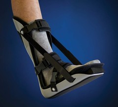 United Ortho Plantar Fasciitis Night Splint Foot Brace Left Right Black