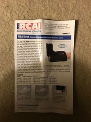 RCAI Soft Heel USA (Universal Suspension Assist) Boot 100-USAB Size 9.5″ ***New