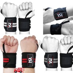 Gym training power weight lifting wrist wraps straps bandage cross fit support