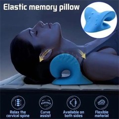 Neck Shoulder Relaxer Cervical Traction Device Chiropractic Pain Relief Pillow