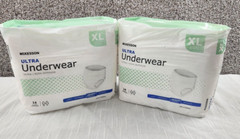 McKesson Ultra Underwear Size XL 58-68 Waist 2 Pack Heavy Adult Diapers 14 Count