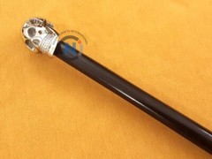 Victorian Walking Stick Solid Brass Metal Wooden Cane Daily Use Accessories Gift