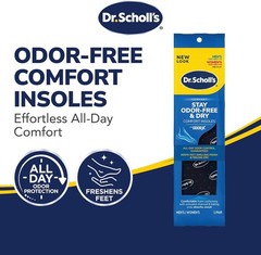 Dr. Scholl’sStay Odor-Free & Dry Comfort Insoles with Odor-X, Unisex Inserts