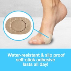 ZenToes Bunion Protector Cushions Water-Resistant Self Stick 100% Cotton Pads