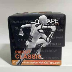 FIVE OK TAPE Kinesiology Tape 10” Precut 20 Strip Cotton Elastic * Pink Blue New