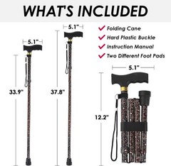 Lightweight Walking Stick with Comfortable T-Handle | Supports Up to 250 Pounds