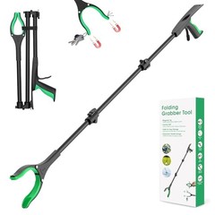 51 Heavy Duty Grabber Reacher Tool Black Green for Seniors/disabled/after