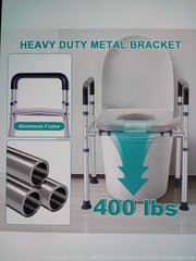 toilet seat riser with handles