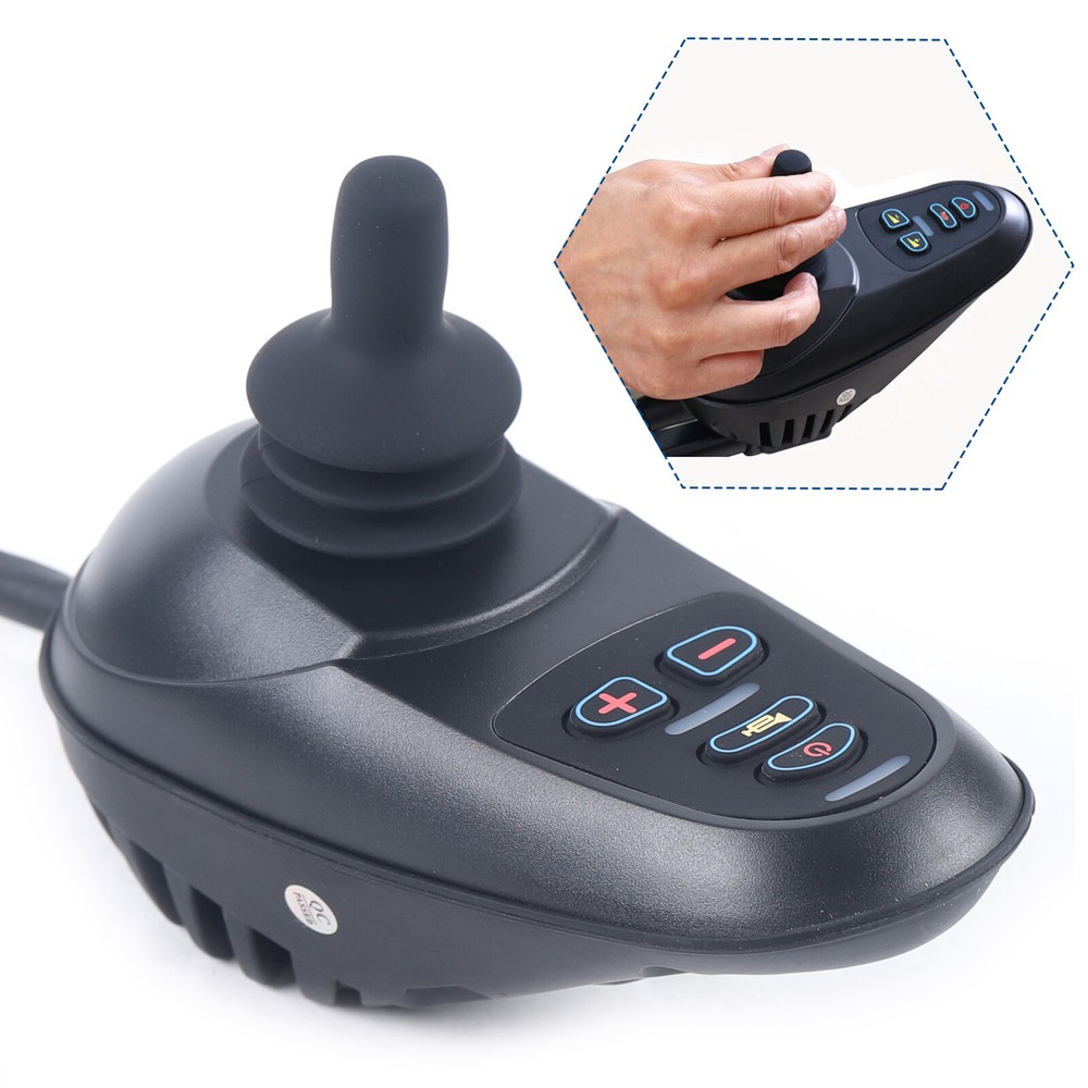 Waterproof Instruction Joystick Electric Power 4 Keys Wheelchair Controller New