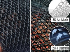 Summer Cool 3D Air Mesh Breathable Vented Car Seat Cushion Pad,Universal Auto…