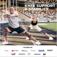 Compression Knee Brace for & Men – 2 Pack Knee Brace for Running Knee Pain, K…