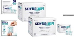 Latex-Free Skin Tac Adhesive Wipes – Gentle Prep for Sensitive Skin, 100 Count