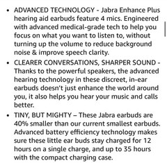 Jabra Enhance Plus Hearing Aids – Dark Gray/OTC/Rechargeable NEW ($800 Retail!)