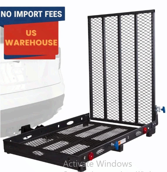 Silver Spring Steel Scooter Wheelchair Carrier 500 lb Folding Hitch Ramp