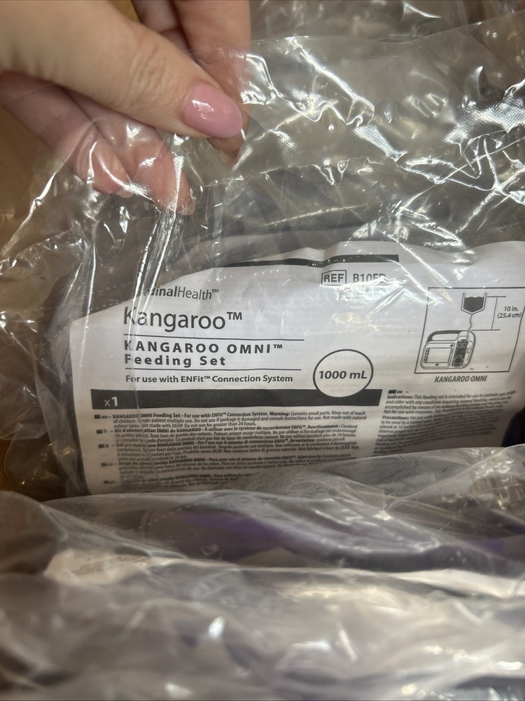 Set of 30 Kangaroo Omni Feeding Set W/ Flush Bag 1000ml SYRINGES & IRRIGATION