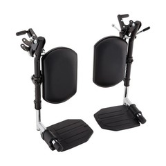 T94HAP Invacare Wheelchair Leg Rests Elevating Pair W/ Footplates & Calf Pads