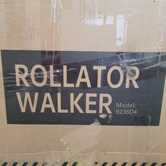 Elenker All-Terrain 10″ Rollator Walker with Padded Seat Backrest Senior 300 lb