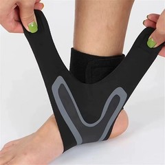 2PCS Adjustable Ankle Brace Compression Sleeve Support Fasciitis Pain Relief US