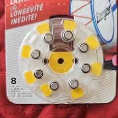 Energizer Hearing Aid Batteries Size 10 (Yellow) Zinc-Air 8 Pack 1.45V AZ10DP-8