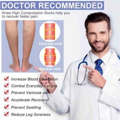 20-30 mmHg Medical Compression Stockings Thigh High Surgical Socks Varicose Pain