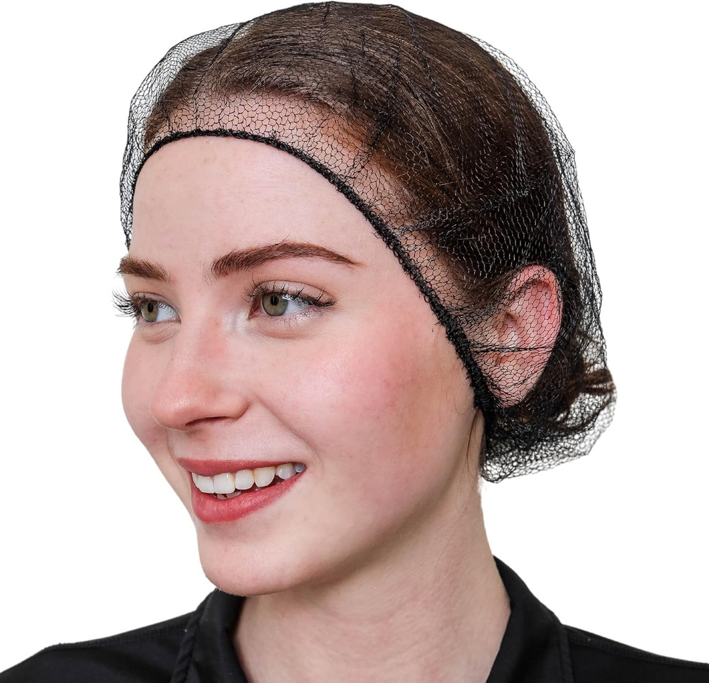 100 Pcs Hair Nets Desechables Nylon Honeycomb de Transpirable Mujeres Hombres