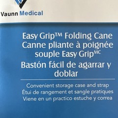 Vaunn Medical Easy Grip Height Adjustable Folding Cane