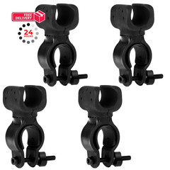 Psiriol 4Pcs Cane Holder for Walker, Walking Stick Holders Black