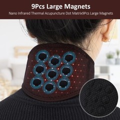 9/13pcs Self Heating Tourmaline Neck Support Brace Belt Infrared Magnet Therapy
