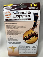 Miracle Copper Anti-Fatigue Compression Socks (Small/Medium)