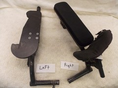 Invacare Wheelchair TDX SC SP Tilting Armrest Arm Rest Left Right Pad Attachment